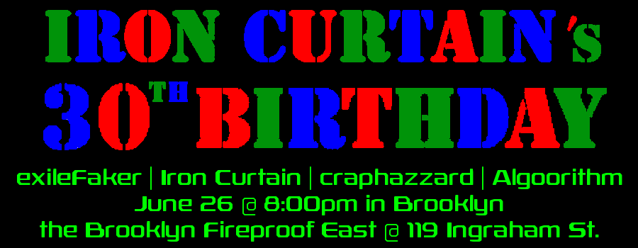 Iron Curtain turns the big 3-0!